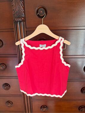 Luna Cropped Ric Rac Tank